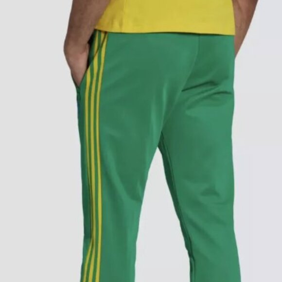Adidas Beckenbauer Track Pants Green Mens Small also fits Women's small - Picture 2 of 5